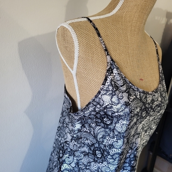 Lacey floral Print Babydoll Chemise/Lingerie in size Large George - Picture 3 of 9